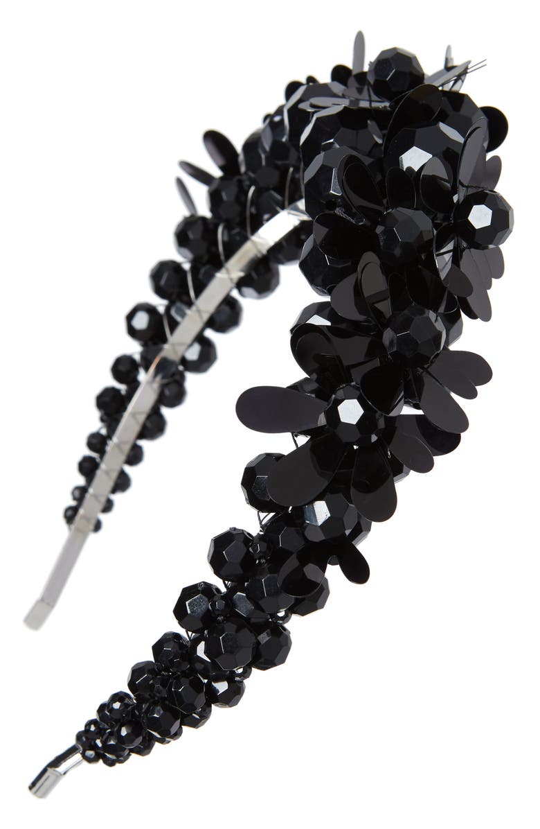 Simone Rocha Chunky Embellished Headband, Main, color,