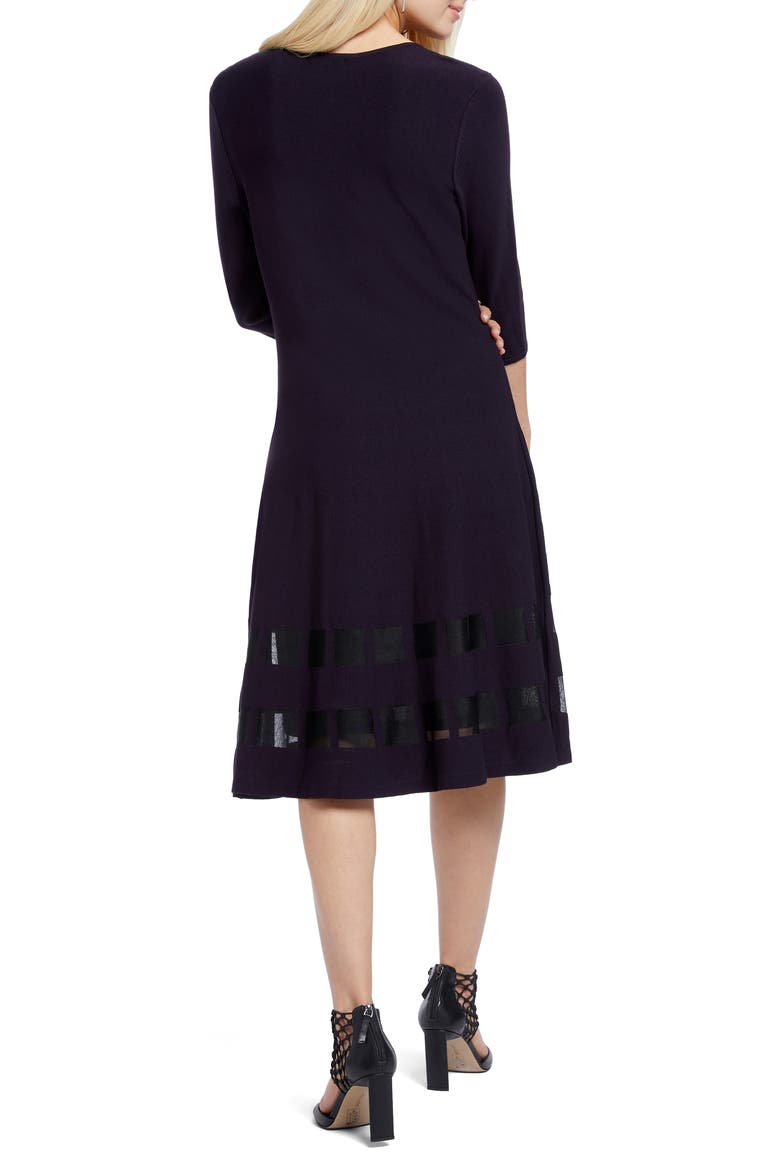 Charming Twirl Taffeta Inset Dress, Alternate, color, NIGHTSHADE