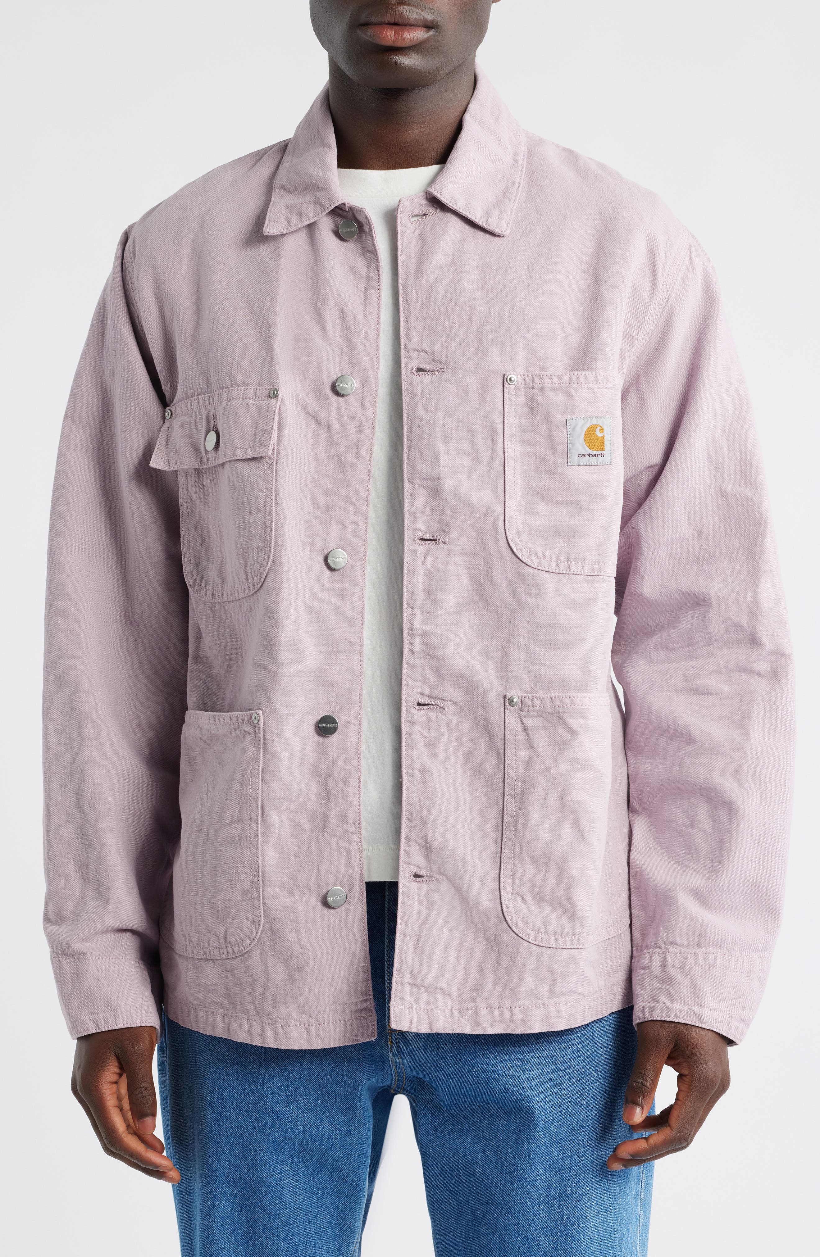 Carhartt Work In Progress Walter Cotton & Linen Canvas Chore Coat