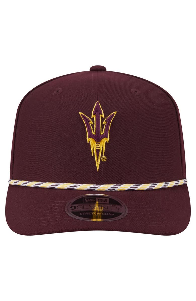 New Era Men's New Era Maroon Arizona State Sun Devils Game Day Multi-Rope 9SEVENTY Stretch-Snap Hat, Alternate, color, Maroon