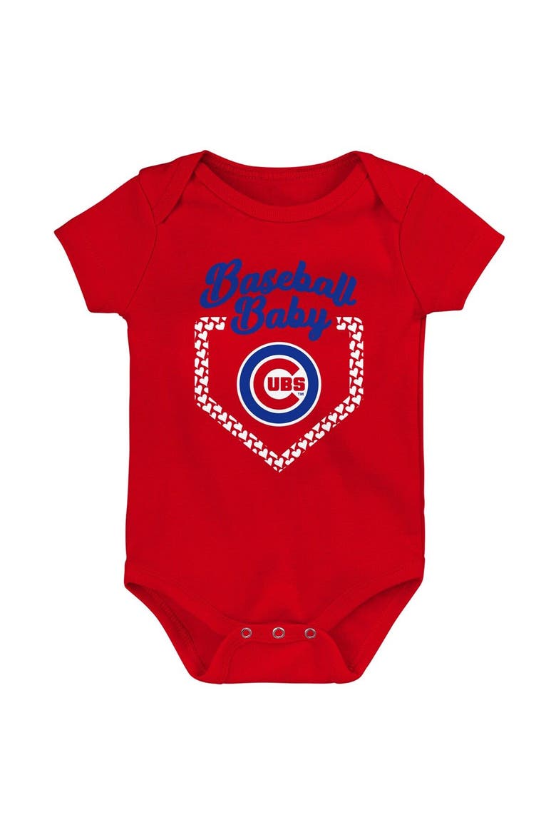 Infant Royal/Red/Pink Chicago Cubs Baseball Baby 3-Pack Bodysuit Set, Alternate, color, Royal