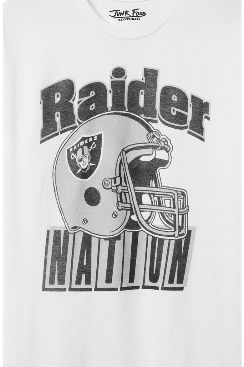 Las Vegas Raiders Throwback Helmet Cotton Graphic T-Shirt, Alternate, color, WHITE