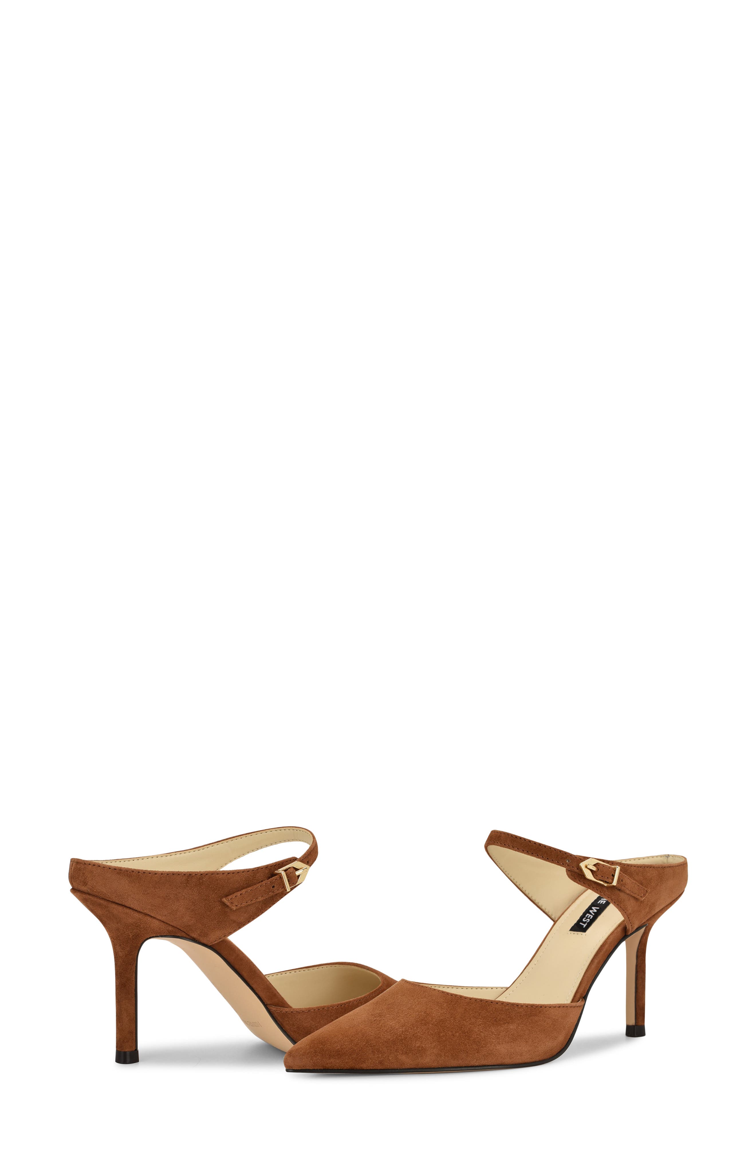 Nine West Danela Pointed Toe Mule, Alternate, color, Dark Natural