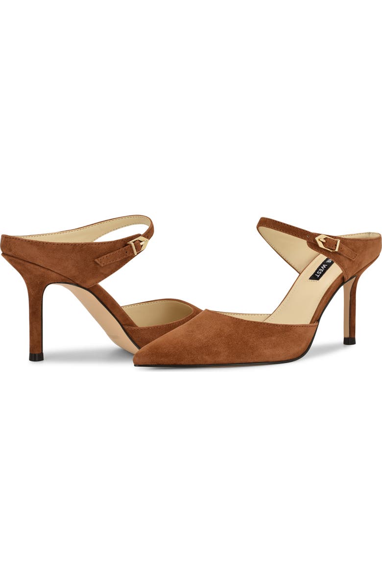 Nine West Danela Pointed Toe Mule, Alternate, color, Dark Natural