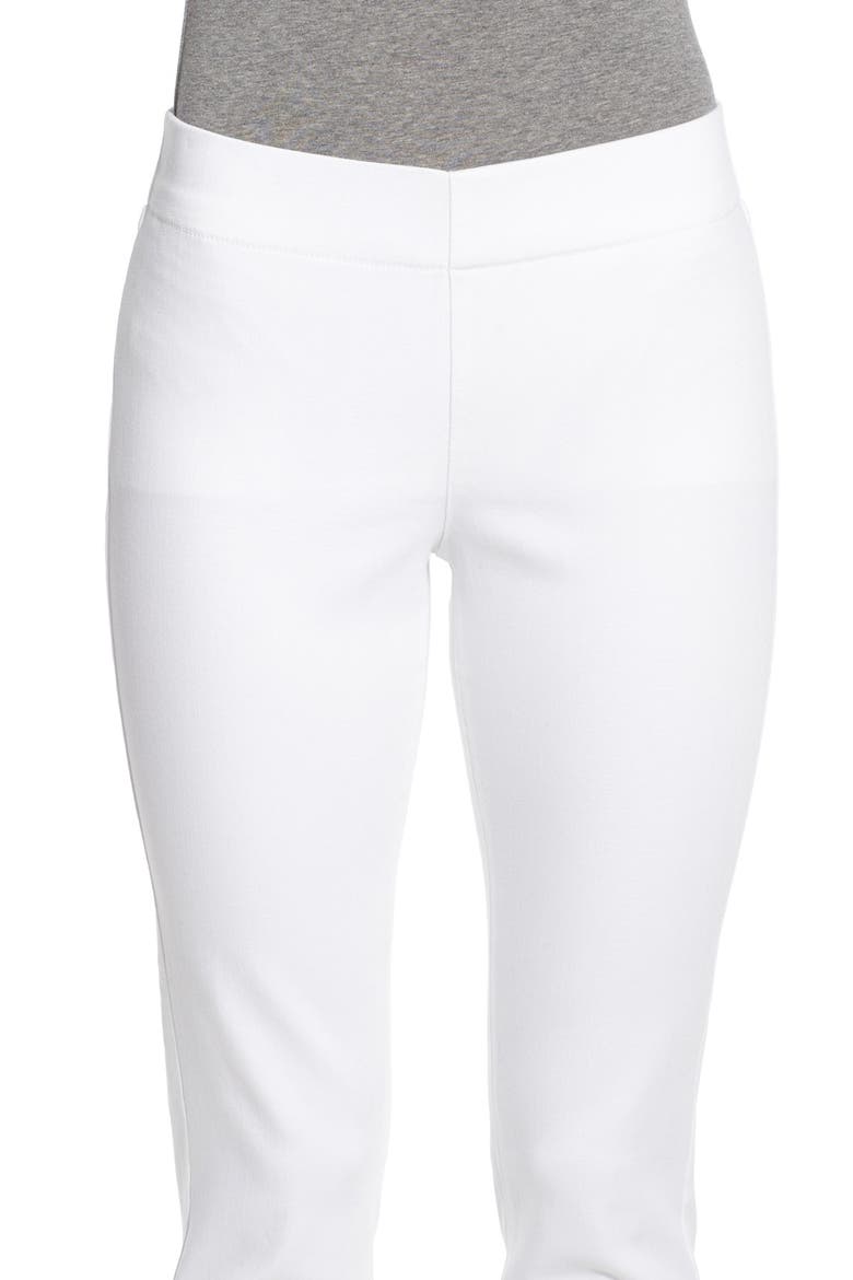 Millie Pull-On Stretch Ankle Skinny Jeans, Alternate, color, ENDLESS WHITE