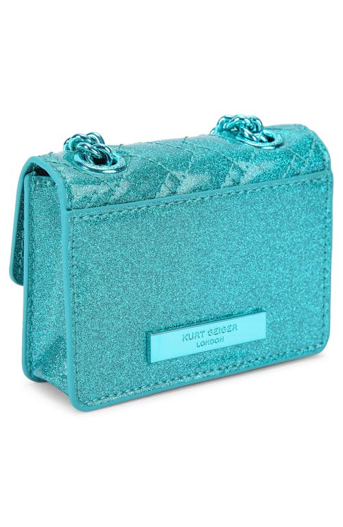 Kurt Geiger London Micro Kensington Drench Convertible Leather Shoulder Bag In Blue
