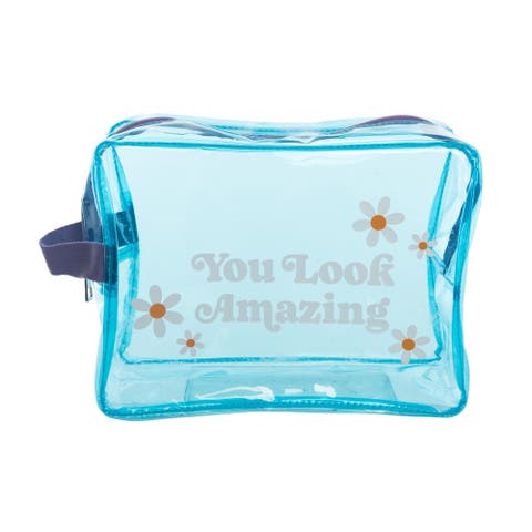 You Look Amazing Clear Travel Bag Plastic Blue