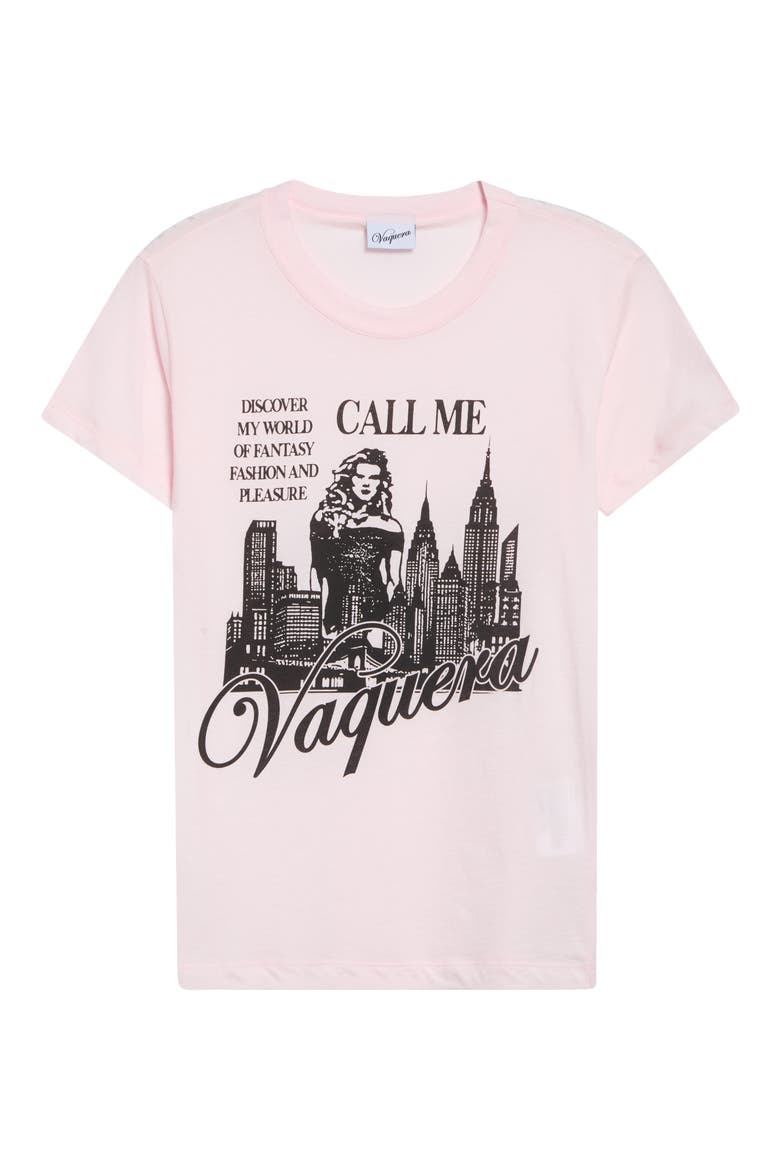 Call Me Graphic T-Shirt, Alternate, color, PINK