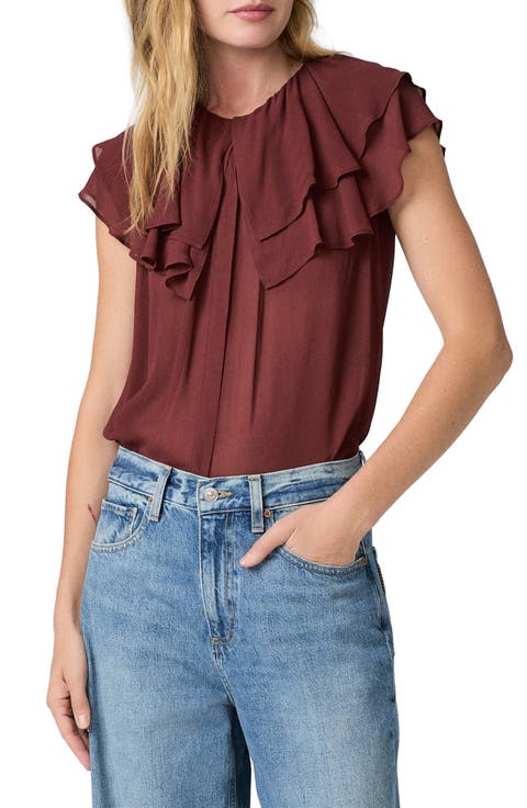 Lucia Double Ruffle Collar Top