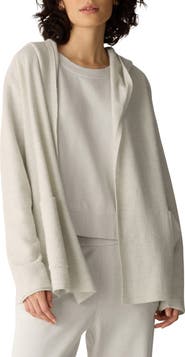 Eileen Fisher Hooded Wool Cardigan