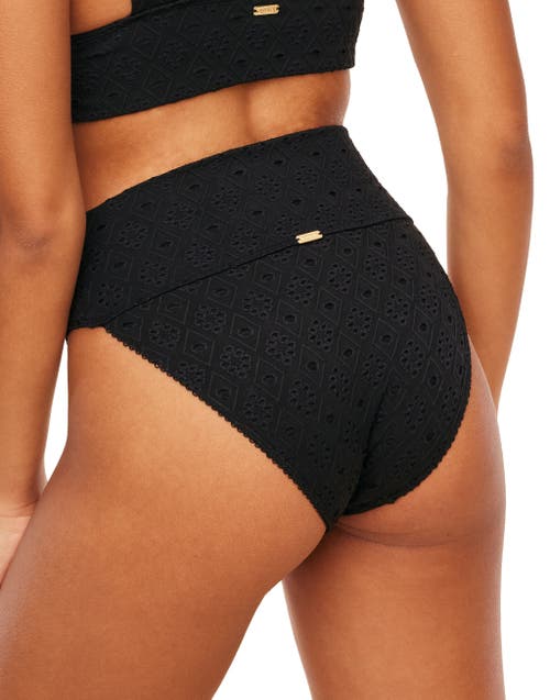 Adore Me Madelaine Women's Swimwear High-waisted Bikini Bottom In Black