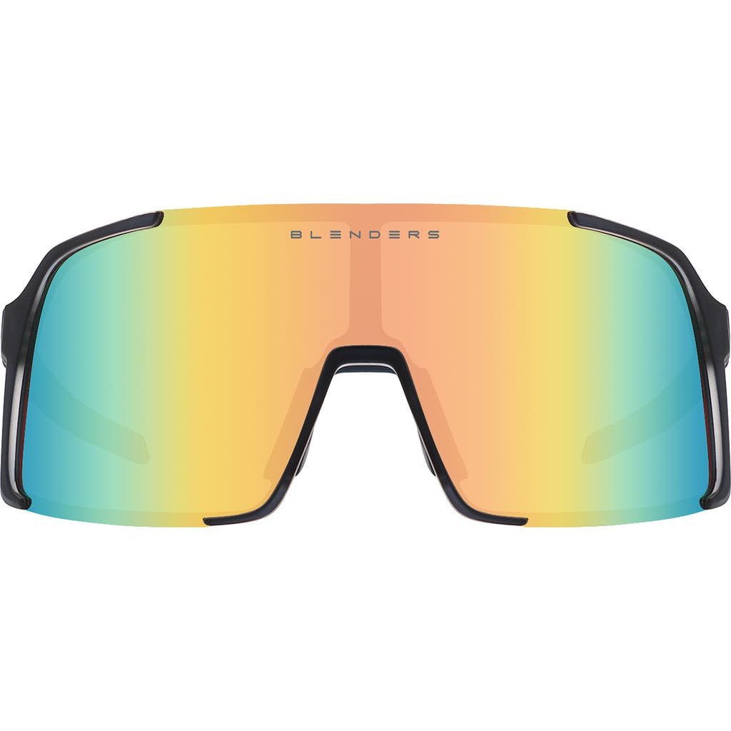 Blenders Eyewear Exposé 132mm Polarized Semi Rimless Shield Sunglasses In Multi