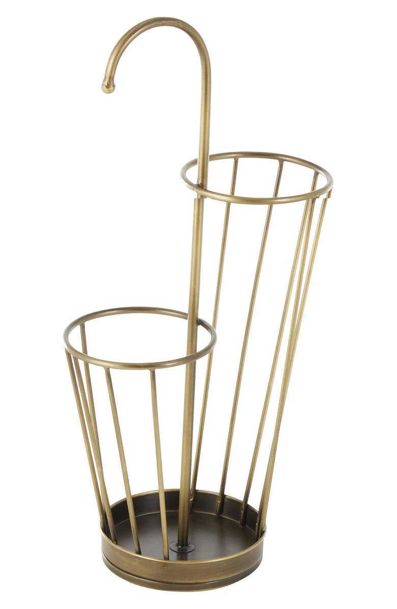 UMA Umbrella Stand, Alternate, color, Goldtone