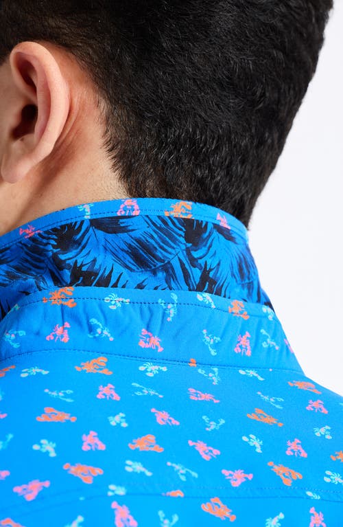 ROBERT GRAHAM ROBERT GRAHAM LOBSTER ROLL KNIT SHORT SLEEVE BUTTON-UP SHIRT 