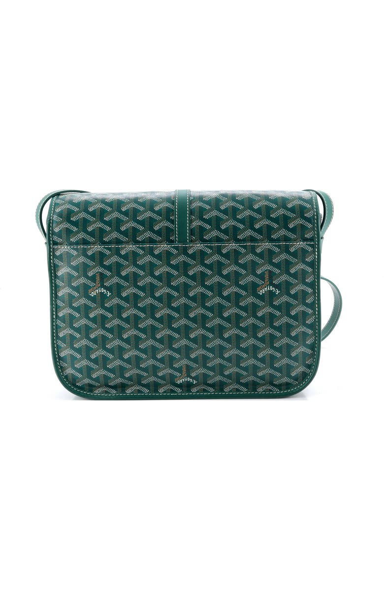 Pre-Owned Goyard Belvedere II Messenger Bag Coated Canvas MM, Alternate, color, Green