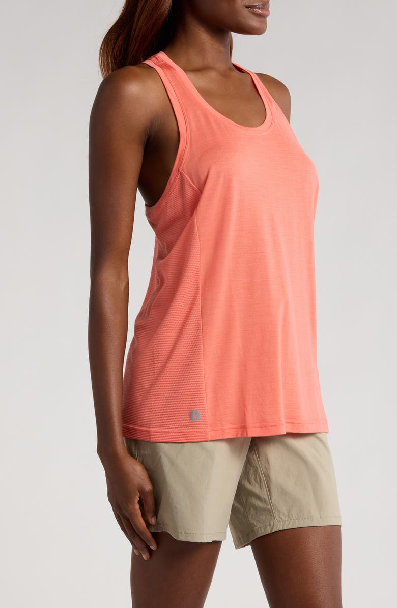 Smartwool Active Mesh Racerback Tank, Alternate, color, Coral Reef