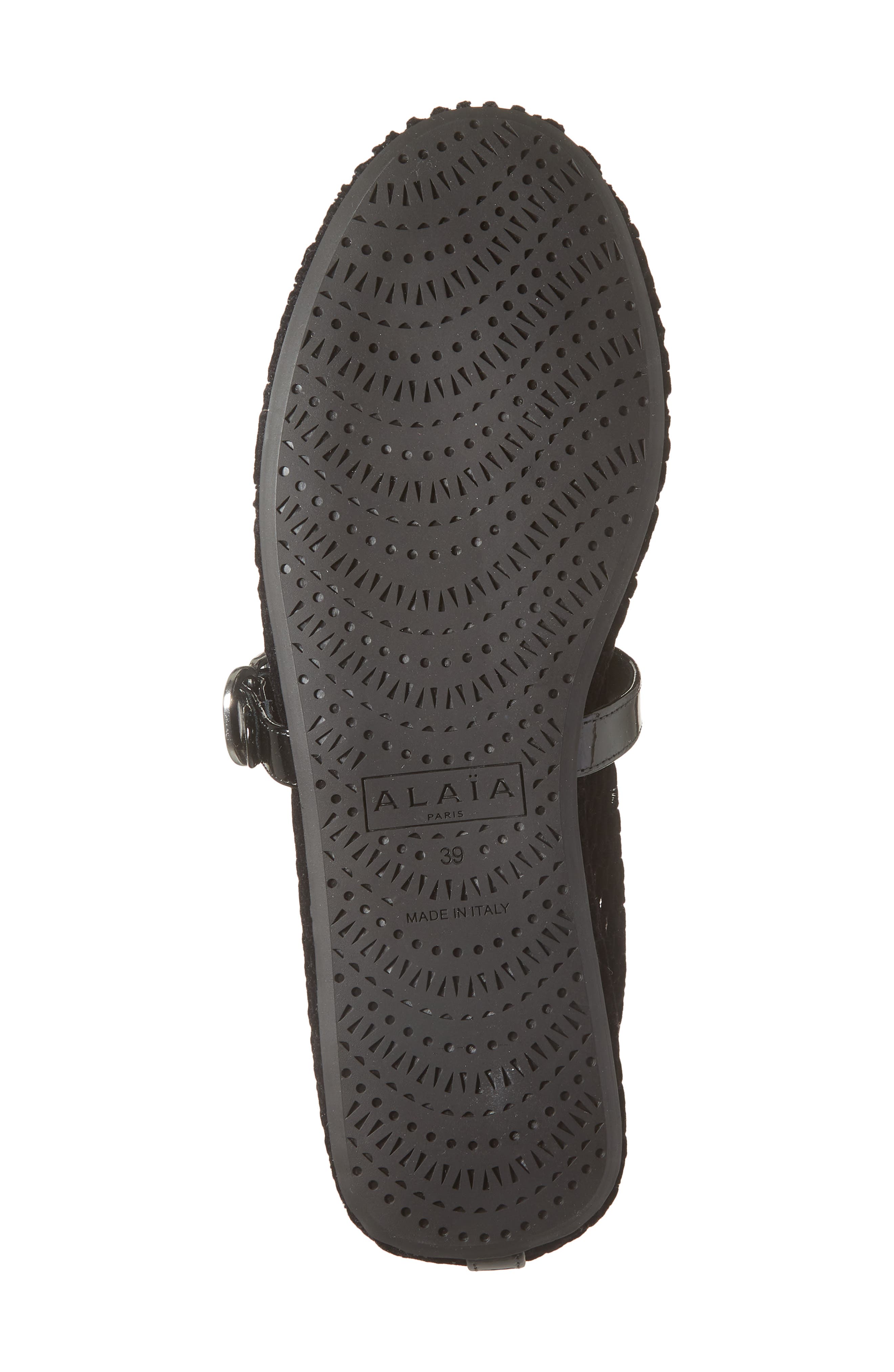 Alaïa Fishnet Mary Jane Flat, Alternate, color, 