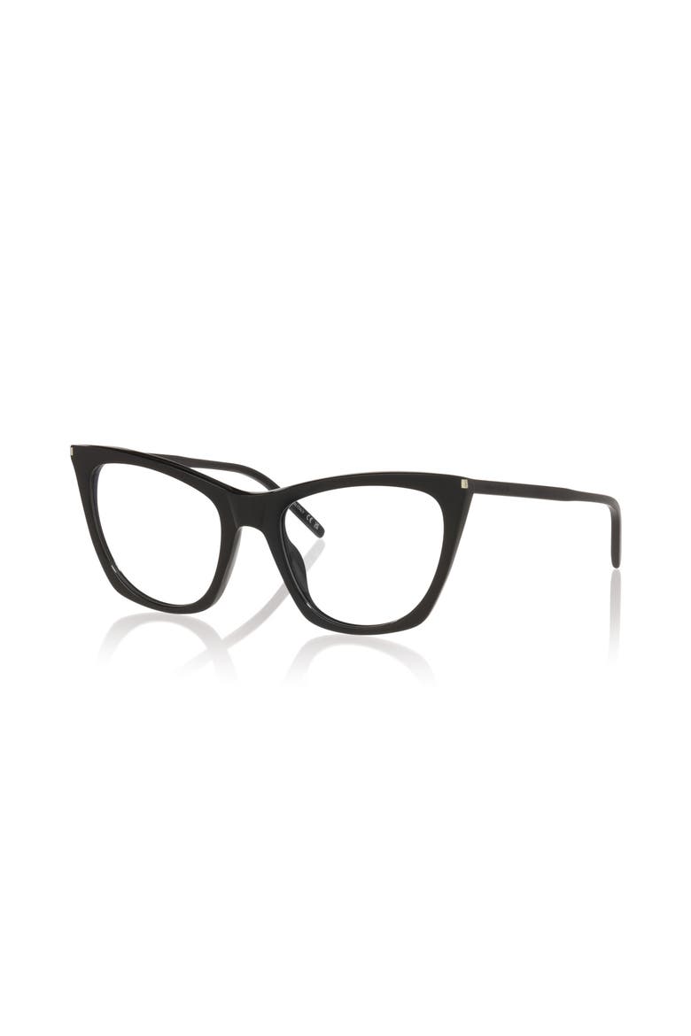 55mm Cat Eye optical glasses, Main, color, Black