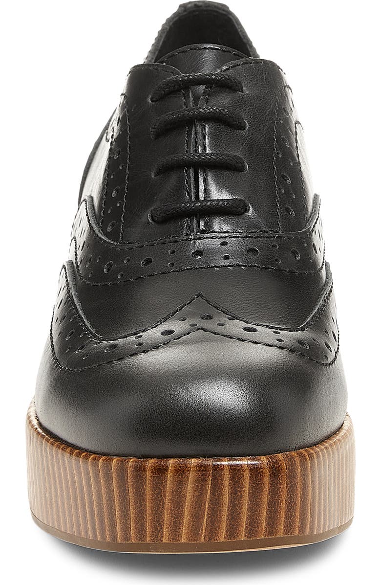Kelsi Dagger Brooklyn Crest Platform Wingtip Oxford, Alternate, color, Black