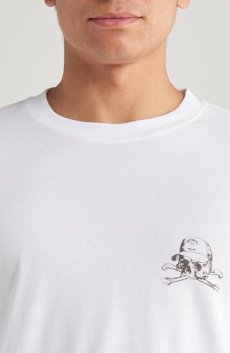 OVERNIGHT ANGELS CREW Skull Cap Oversize Organic Cotton Graphic T-Shirt, Alternate, color, 