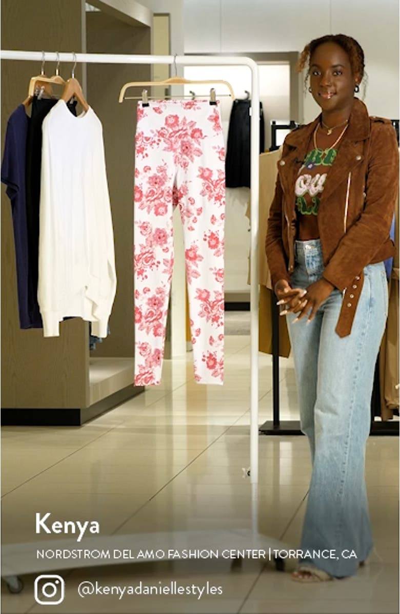 Katya Floral Print Leggings, sales video thumbnail