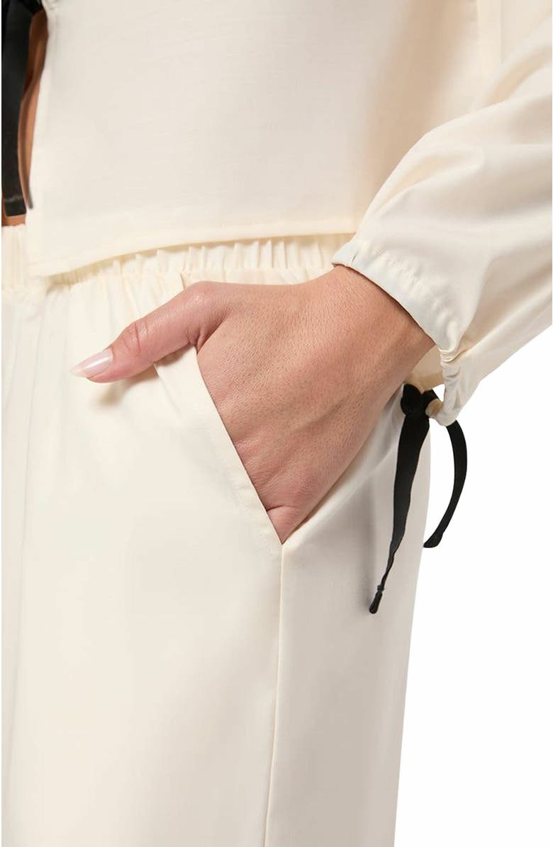 WeWoreWhat Tie Sleep Bottoms, Alternate, color, Ivory/Black