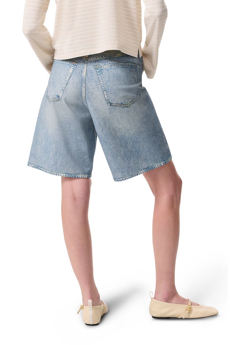 rb Miramar McKenna Trompe l'Oeil Faux Denim Shorts, Alternate, color, SEASIDE