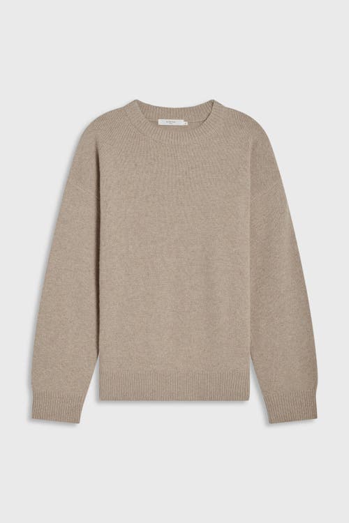 Almina Concept Oversized Wool/cash Sweater In Dark Oatmeal