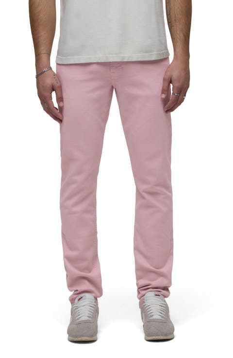 Blake Slim Straight Leg Jeans (Pale Mauve)