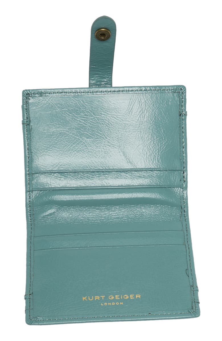 Kurt Geiger London Quilted Leather Bifold Card Wallet, Alternate, color, 
