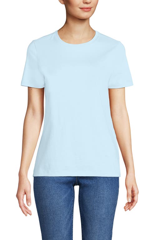 Lands' End Relaxed Supima Cotton Crew Neck T-shirt In Blue