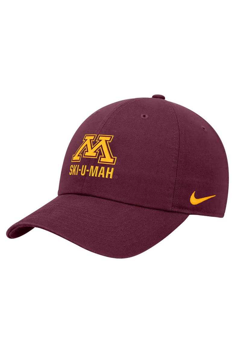 Men's Nike Maroon Minnesota Golden Gophers Club Adjustable Hat, Main, color, Maroon