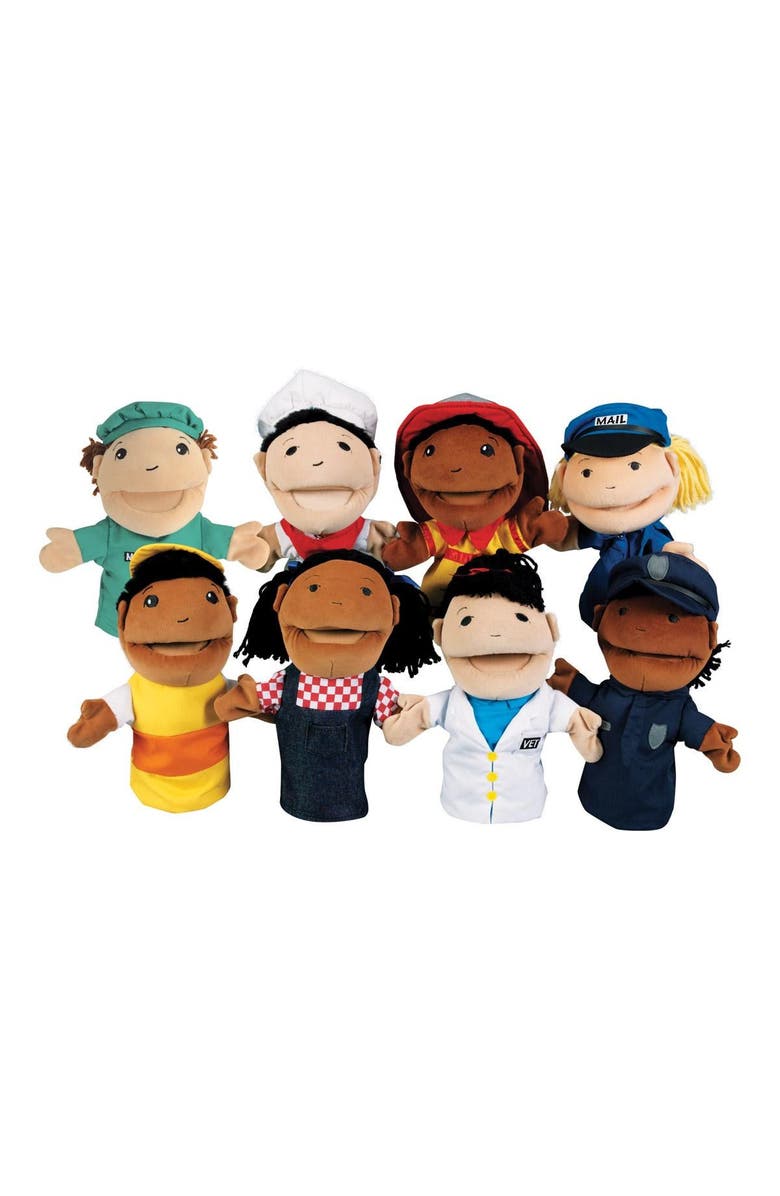 Kaplan Early Learning Company Occupation Puppets - Set of 8, Main, color, Multicolored
