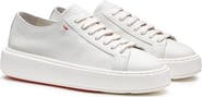 Santoni Tumbled Leather Sneaker
