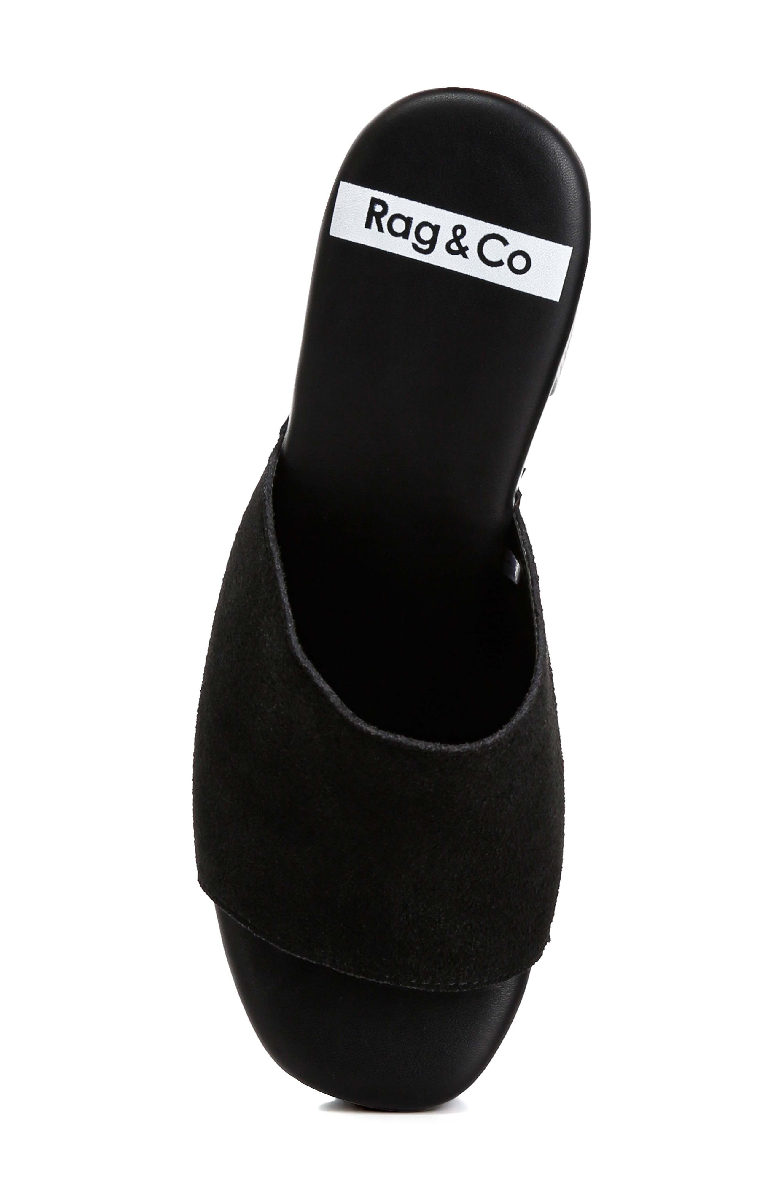 Cartera Suede Stud Mule, Alternate, color, BLACK