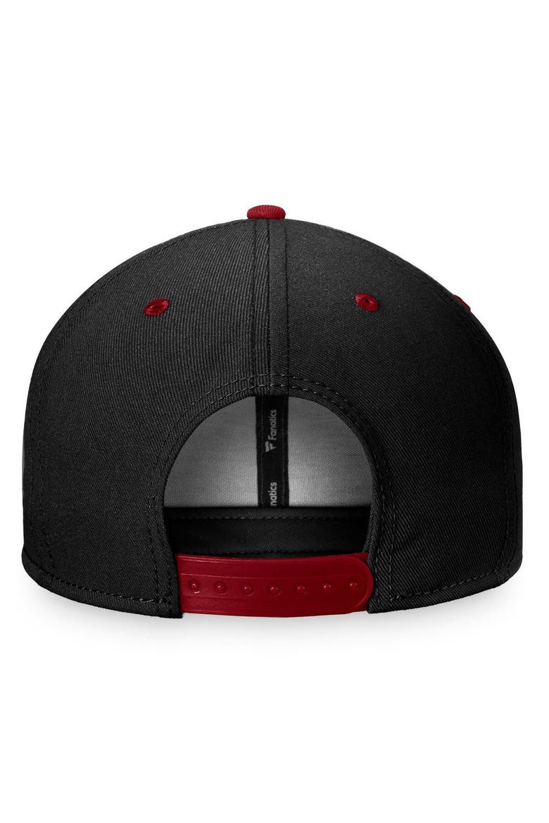 Men's Fanatics Branded Black/Garnet Arizona Coyotes Heritage City Two-Tone Snapback Hat, Alternate, color, Black