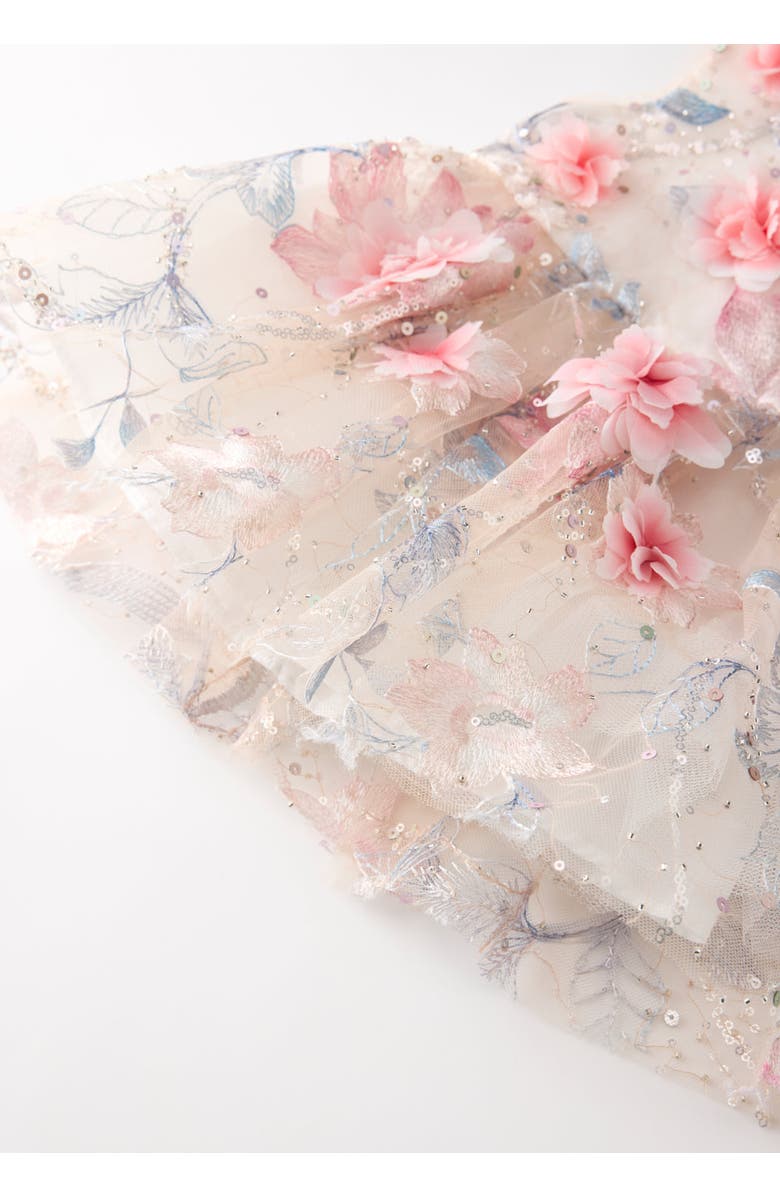 Marlo Kids Rosalia Embroidered Mini Dress, Alternate, color, Floral