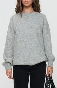 Princess Polly Ryanna Oversize Crewneck Sweater