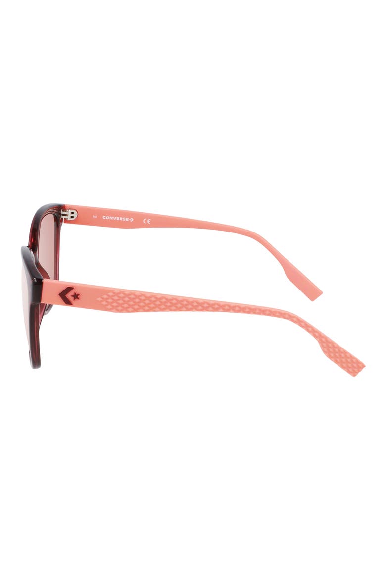 Force 56mm Sunglasses, Alternate, color, CRYSTAL DEEP BORDEAUX