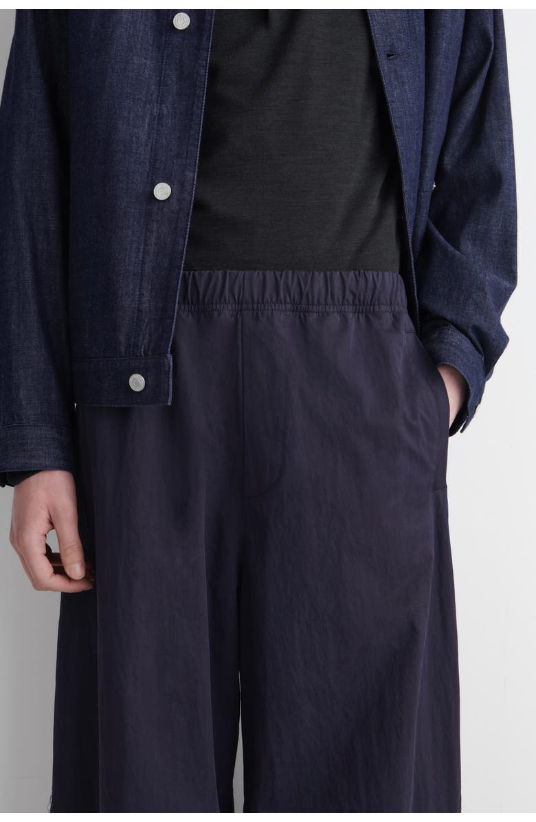 COS Elasticized Relaxed-Fit Barrel-Leg Pants, Alternate, color, Navy