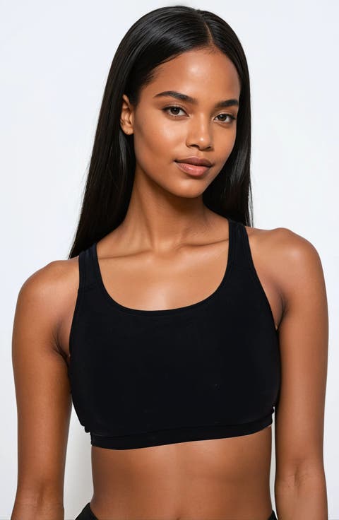 Racerback Swim Bra With Removable Cups