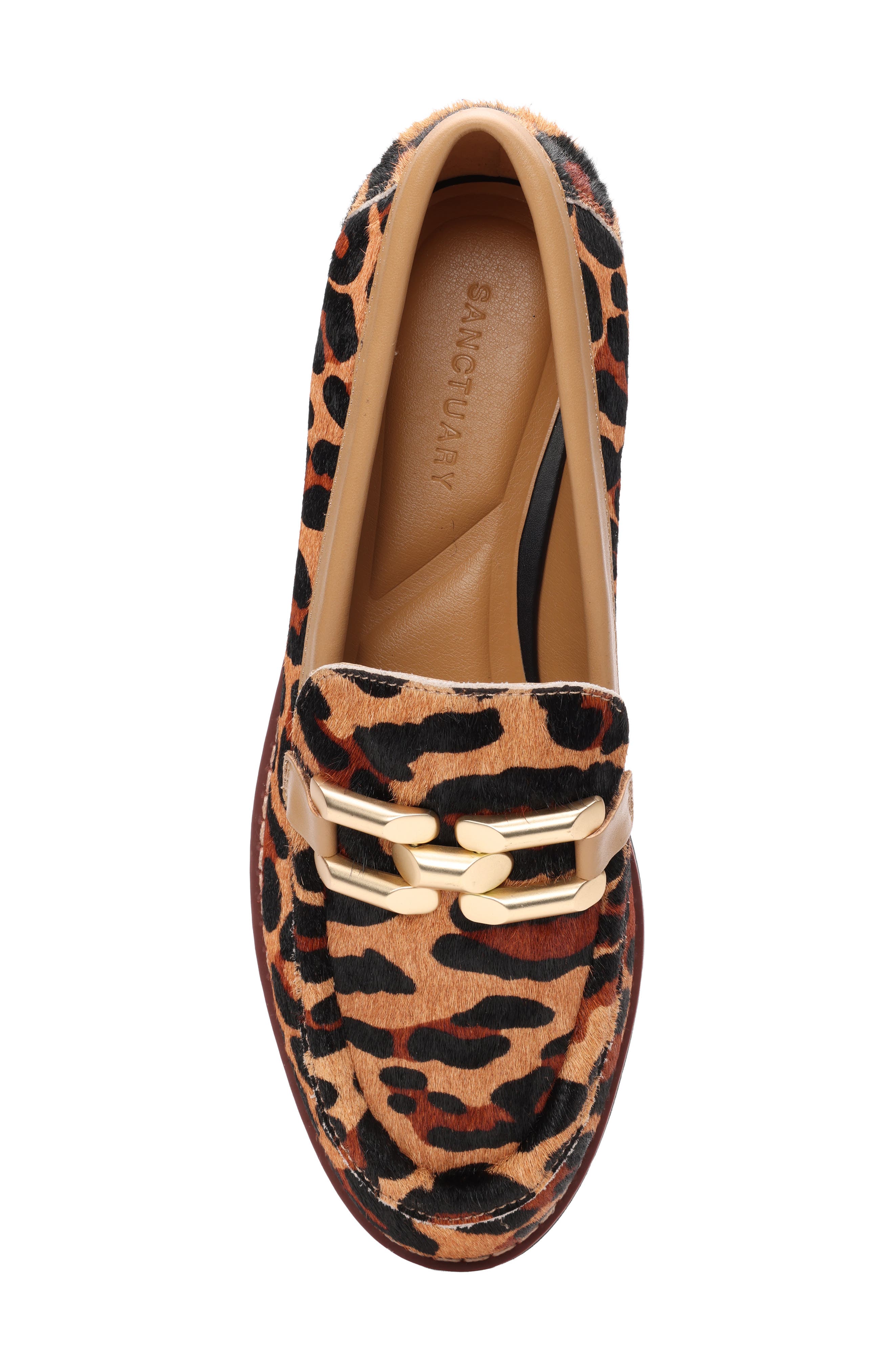 Sanctuary Whitney Genuine Calf Hair Bit Loafer, Alternate, color, Tan-Black/ Tan
