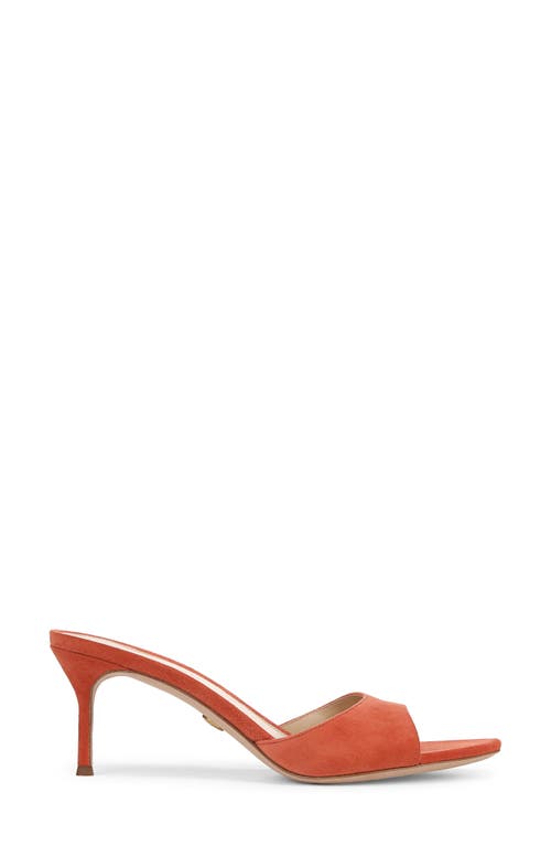 Veronica Beard Tia Slide Sandal In Persimmon