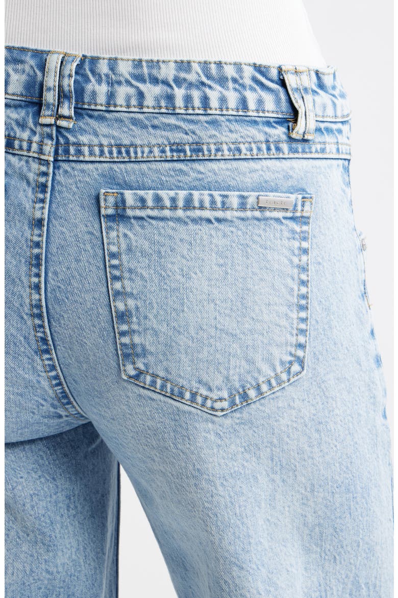 Seam Detail Wide Leg Jeans, Alternate, color, INDIGO