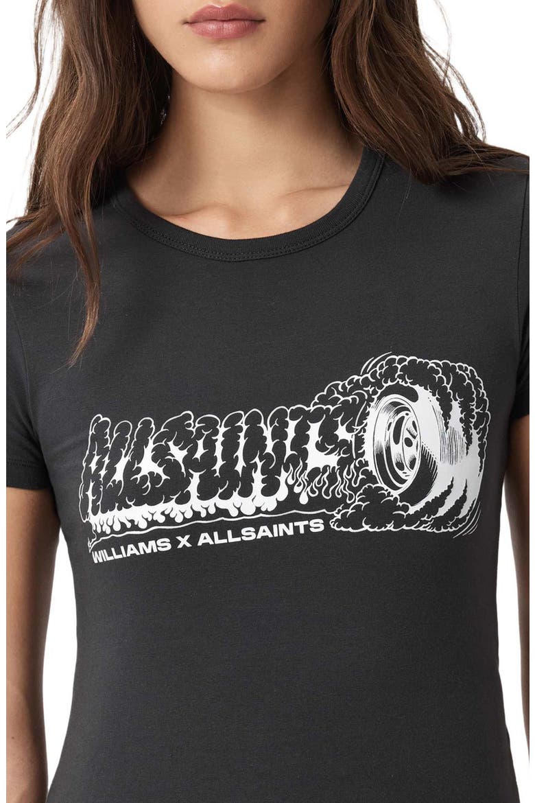 Stevie Graphic Print Burnout T-Shirt, Alternate, color, WASHED BLACK