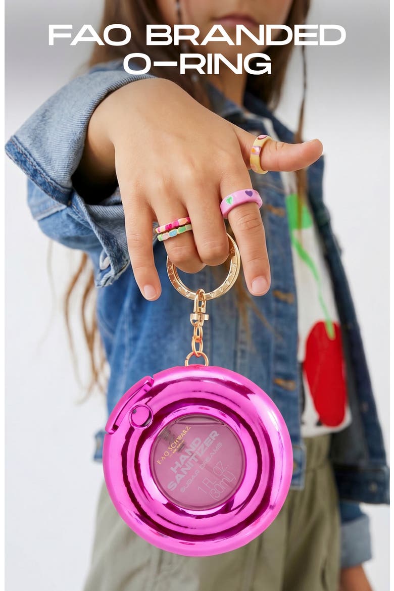 Kids' Sugar Dream Hand Sanitizer Key Chain, Alternate, color, LIGHT/ PASTEL PINK