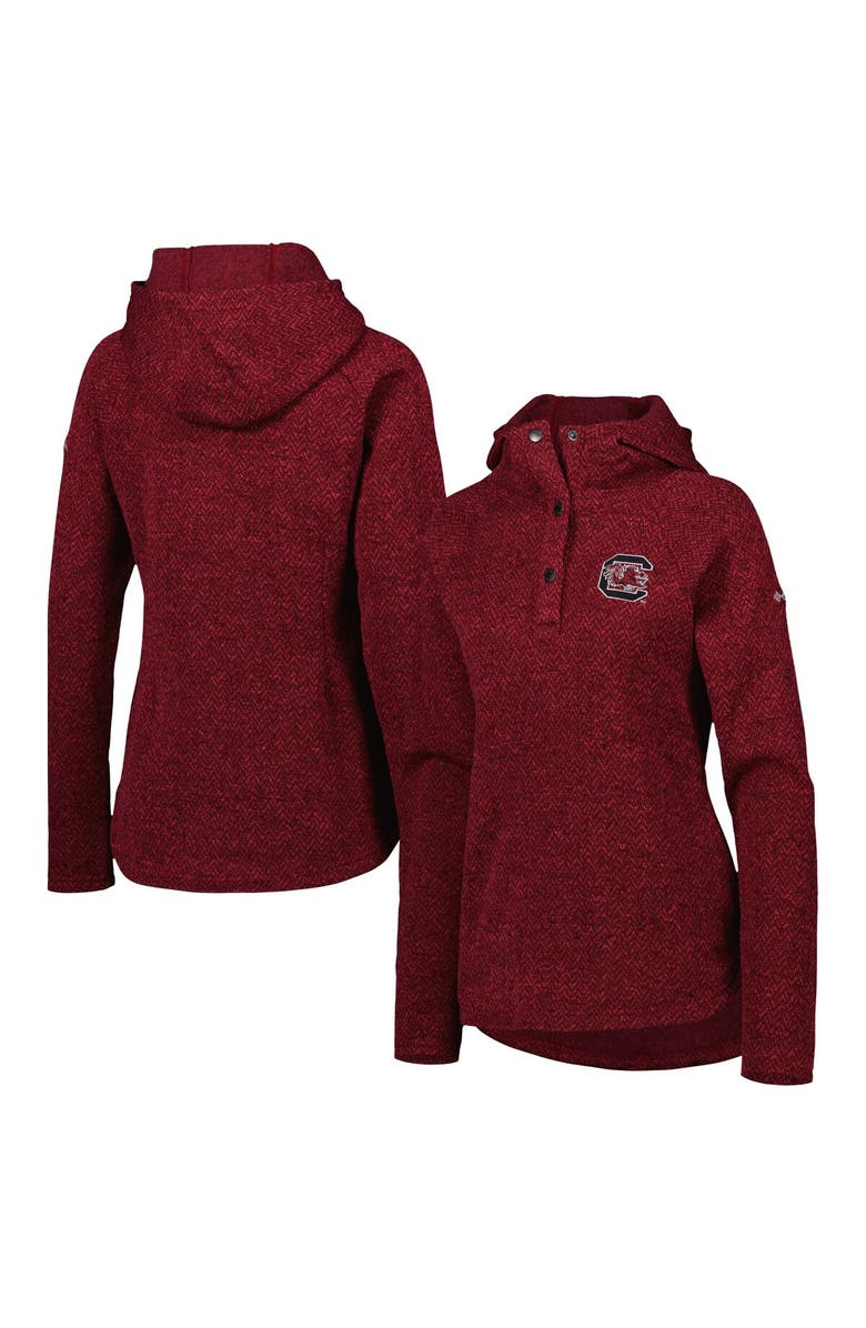Columbia Women's Columbia Garnet South Carolina Gamecocks Darling Days Raglan Fleece Pullover Hoodie, Alternate, color, 