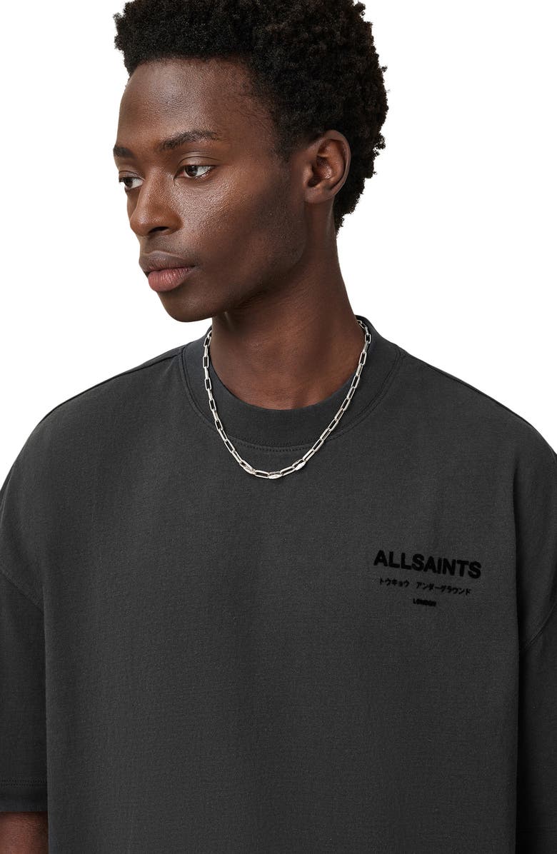 AllSaints Xander Short Sleeve Crewneck Graphic T-Shirt, Alternate, color,