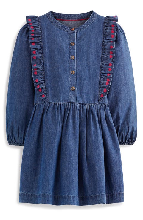 Kids' Frill Shirt Dress