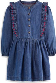Mini Boden Kids' Frill Shirt Dress